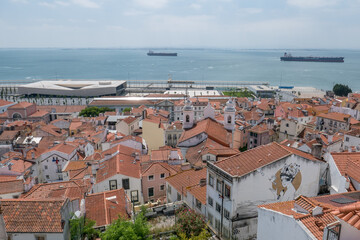 Fototapeta premium discovery of the city of Lisbon in Portugal. Romantic weekend in Europe.