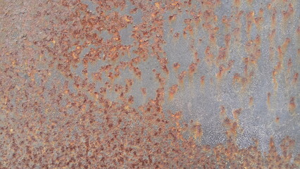texture of rust and burnt paint on metal