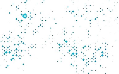 Light BLUE vector template with sky stars.