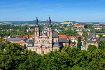 Deutschland, Hessen, Stadt Fulda, Blick auf den Dom. 