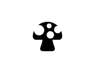 Mushroom vector flat icon