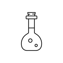 potion icon element of halloween icon for mobile concept and web apps. Thin line potion icon can be used for web and mobile. Premium icon on white background