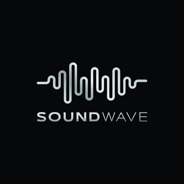 Sound Wave Design Icon Symbol Template for Music Studio , DJ, Music Producer, Speech Trainer, Speaker motivator Website
