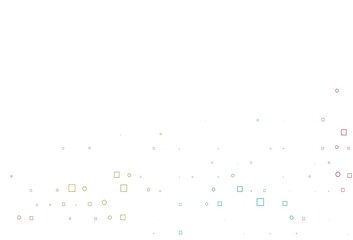Light Multicolor, Rainbow vector layout with circle spots, cubes.