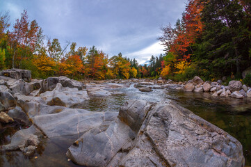 Autumn on the swift river