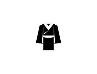 Kimono icon vector flat Geisha shirt symbol  illustration isolated