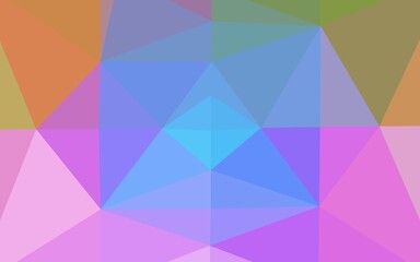 Fototapeta premium Light Multicolor, Rainbow vector blurry triangle texture.
