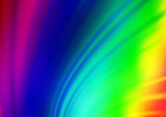 Obraz premium Light Multicolor, Rainbow vector blurred shine abstract pattern.