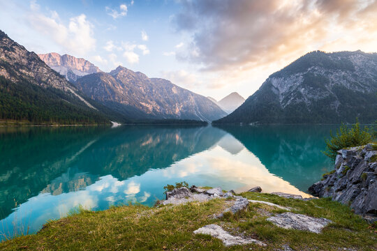Sonnenuntergang Plansee (Tirol)
