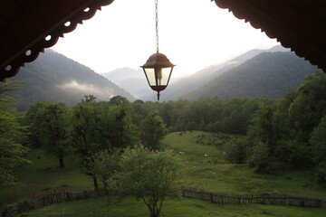 lanterns in the morning