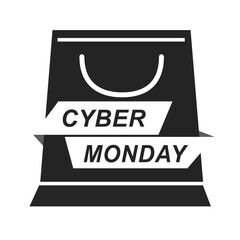 cyber monday, shopping bag special event virtual