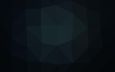 Dark BLUE vector blurry triangle template.