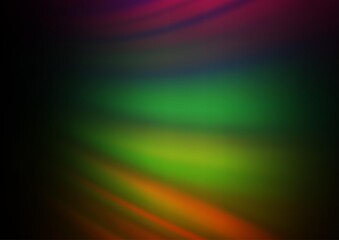Fototapeta premium Dark Multicolor, Rainbow vector abstract blurred template.