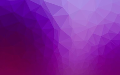 Obraz premium Light Purple vector triangle mosaic template.