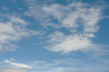 台風一過の青空と雲