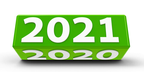 Green cube 2021-2020