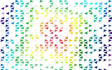 Light Multicolor, Rainbow vector cover in polygonal style.