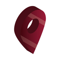 pointer gps location navigation isometric