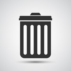 Trash bin icon