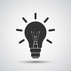 Fototapeta premium Light bulb icon