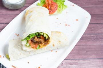 wrap de verduras