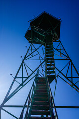Watchtower to observe movements of prisoners in a mountainous area.