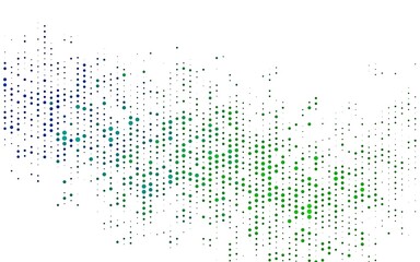 Light Blue, Green vector cover with spots.