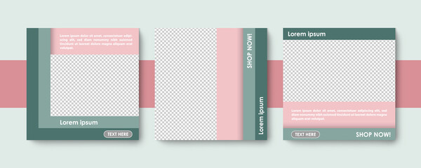 Naklejka premium Social media editable post banner. Web banners for social media. Clear and simple design, vector illustration. 