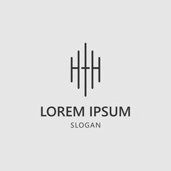 Modern Luxury Letter H Initial Logo Template Vector