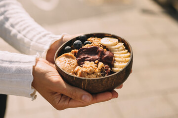 cereals and fruits - healthy and natural - fresh
