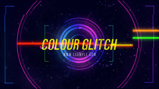 Cyber Colour Glitch Title