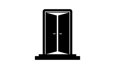 Two door illustration vector design