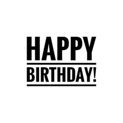 Happy Birthday Word Illustration Lettering