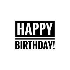 Happy Birthday Word Illustration Lettering