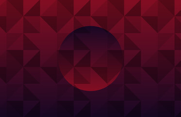 Retro pattern of geometric shapes. Colorful-mosaic. Retro dark red colored triangle background .
