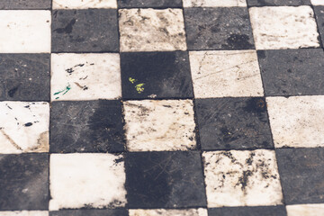 Tablero de ajedrez rústico