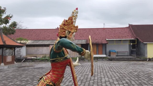 Tanah Lot, Bali, Indonesia - SEPTEMBER 16, 2020: One of Bali's most visited sites completely empty on the island's most holy day shows the effect of the covid-19 pandemic on tourism