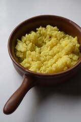 Yellow rice in casserole