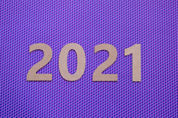 Feliz año nuevo 2021 en 3d
