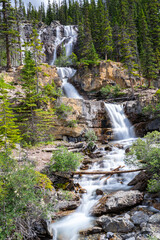 Fototapeta na wymiar Waterfall of many