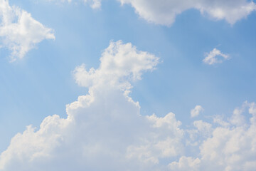blue sky with white clouds in the day, Nature background