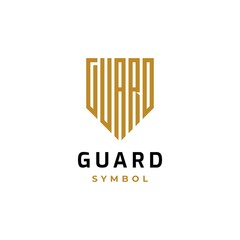Letter guard shield  logo design inspiration vector template