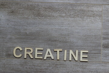 creatine themed images with lots of room for copy space. sports, workout and fitness theme