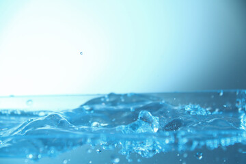 Splash of colorless aqua