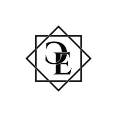 Letter CE luxury logo design vector