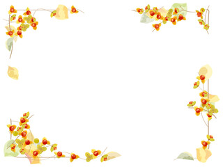 赤い実のフレーム