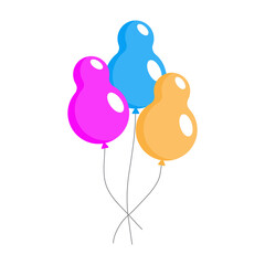 Ballons icon design. vector illustration