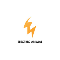 Fototapeta na wymiar Electric Animal Logo Symbol Vector Moderen