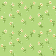 stemless vector flower design pattern  on background
