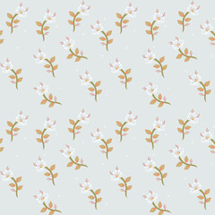 stemless vector flower design pattern  on background